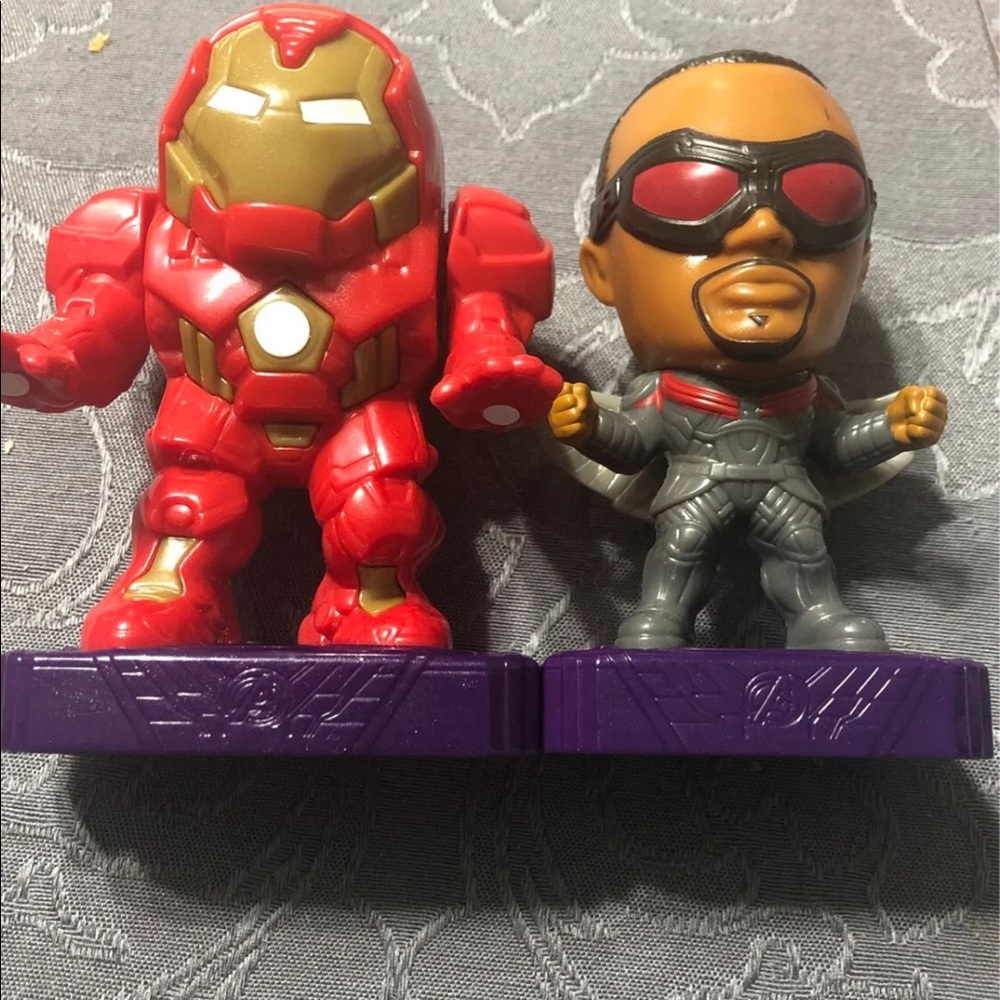 Two McDonald Happy Meal Avenger Toys